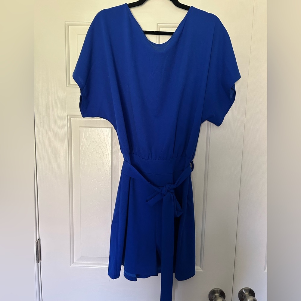 Royal Blue Tie-Waist Romper
